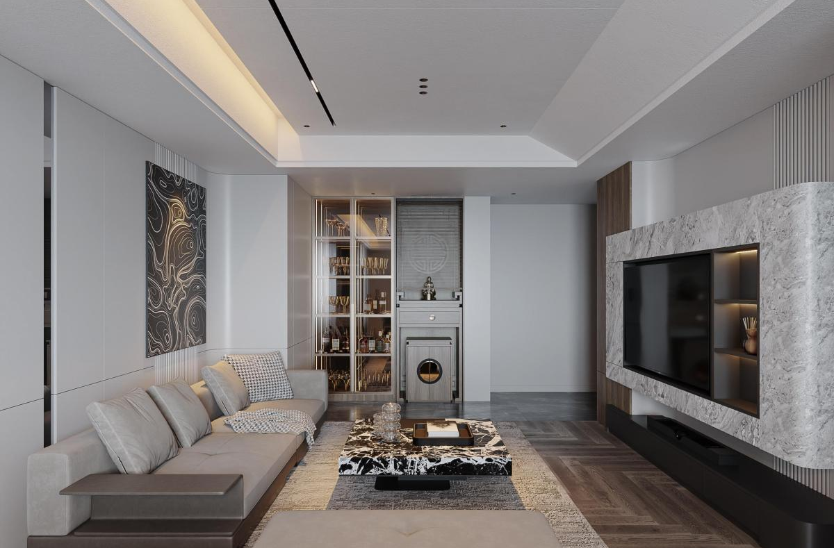 Dự án thiết kế nội thất căn hộ 85m2 anh Vũ tại  quận Tân Phú