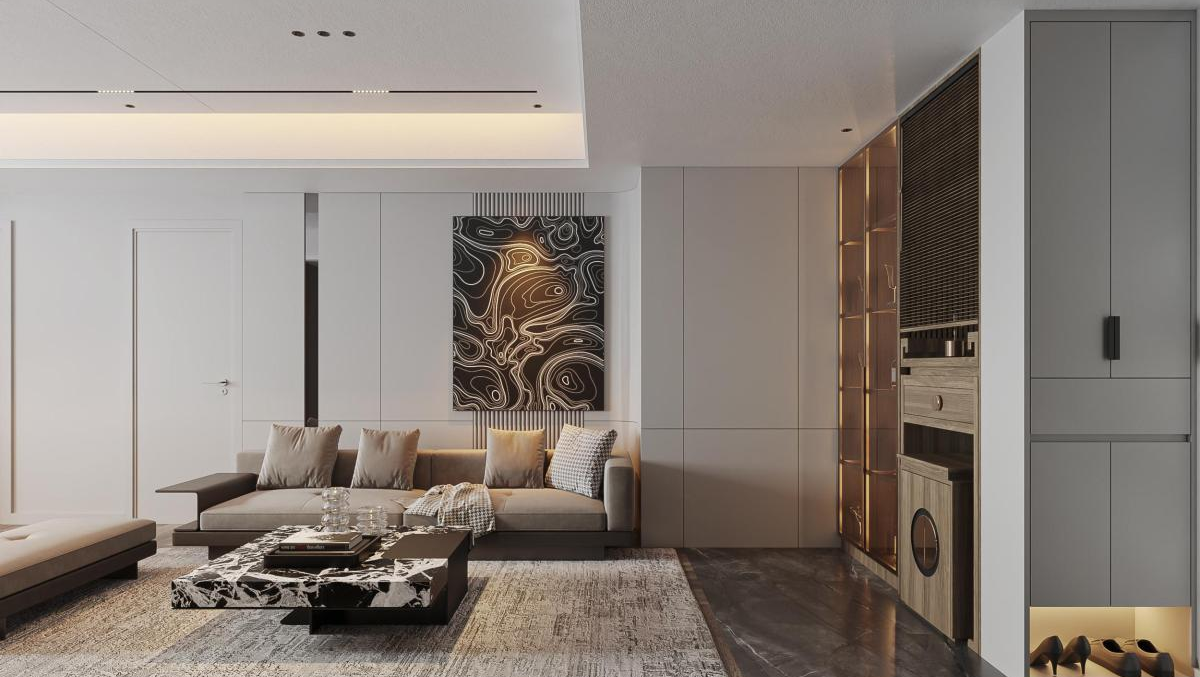 Dự án thiết kế nội thất căn hộ 85m2 anh Vũ tại  quận Tân Phú