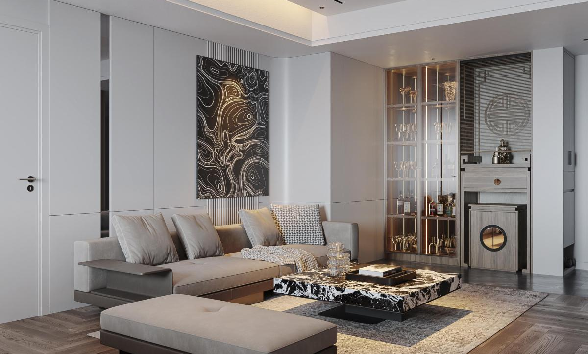Dự án thiết kế nội thất căn hộ 85m2 anh Vũ tại  quận Tân Phú