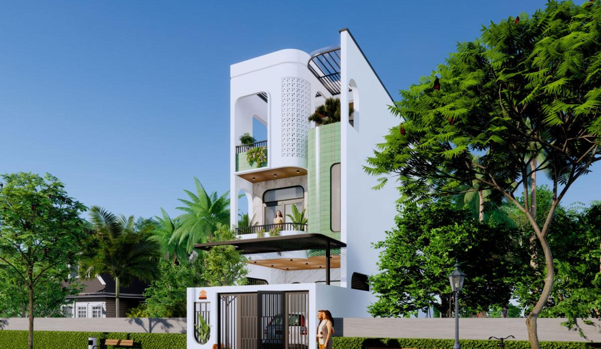 Dự án xây dựng nhà trọn gói với diện tích 90m2 3 tầng