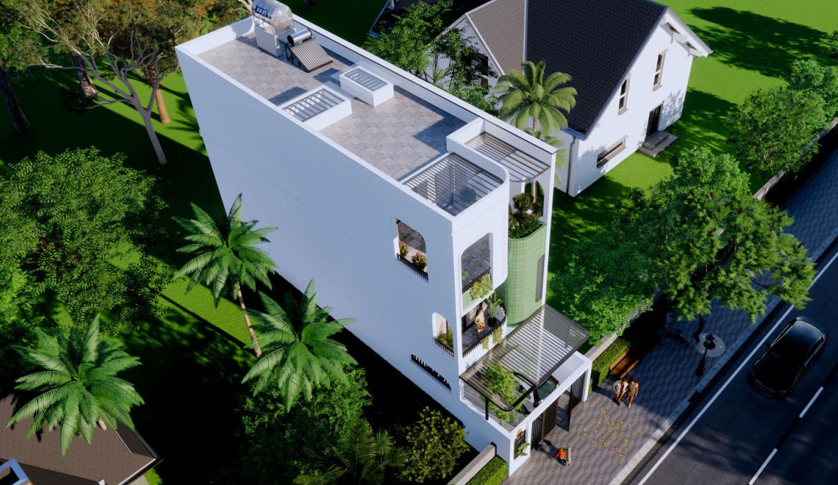 Dự án xây dựng nhà trọn gói với diện tích 90m2 3 tầng